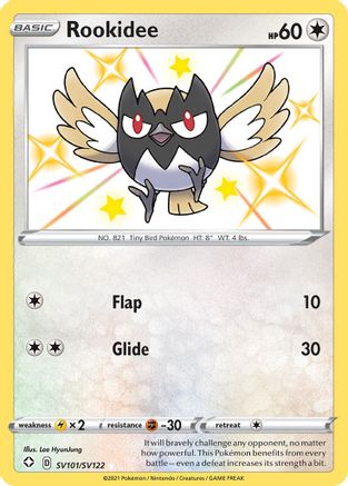 Rookidee (SV101/SV122) - SFSV  - Shiny Holo Rare - Holofoil