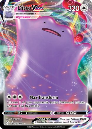 Ditto VMAX (051/072) - SF  - Ultra Rare - Holofoil