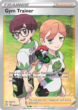 Gym Trainer (Full Art) (068/072) - SF  - Ultra Rare - Holofoil