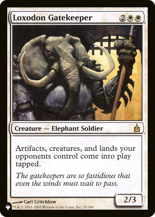 Loxodon Gatekeeper (LIST-RAV-25) - rare