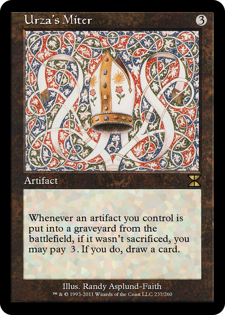 Urza's Miter (ME4-237) - rare - Foil