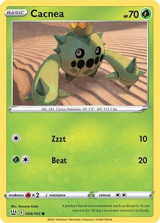 Cacnea (004/163) - SBS  - Common - Reverse Holofoil