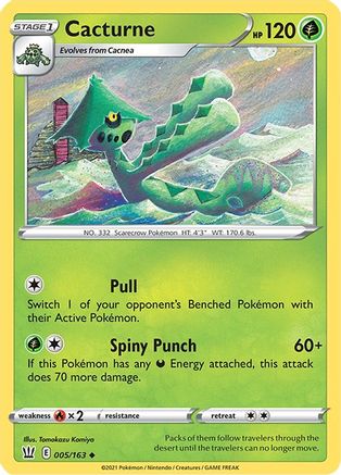 Cacturne (005/163) - SBS  - Uncommon - Reverse Holofoil