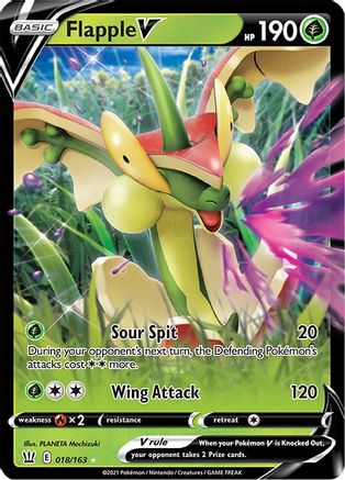 Flapple V (018/163) - SBS  - Ultra Rare - Holofoil