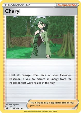 Cheryl (123/163) - SBS  - Uncommon - Reverse Holofoil