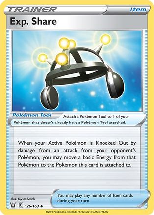 Exp. Share (126/163) - SBS  - Uncommon - Reverse Holofoil