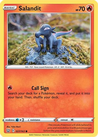 Salandit (027/163) - SBS  - Common - Reverse Holofoil