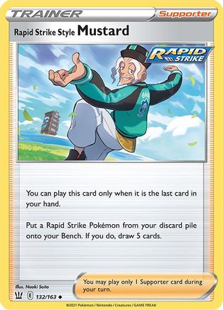 Rapid Strike Style Mustard (132/163) - SBS  - Uncommon - Reverse Holofoil