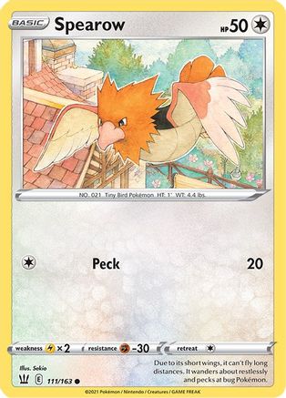 Spearow (111/163) - SBS  - Common - Reverse Holofoil