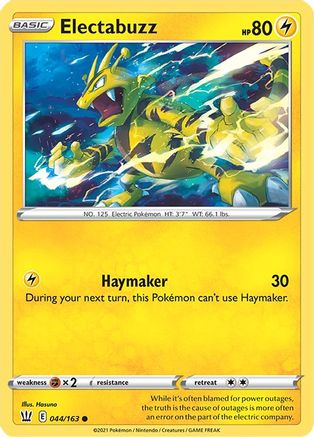 Electabuzz (044/163) - SBS  - Common - Reverse Holofoil