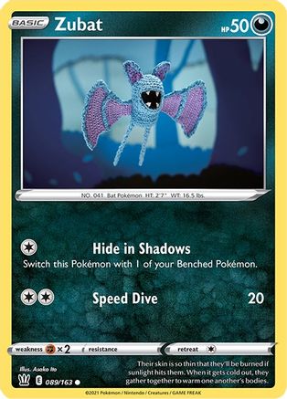 Zubat (089/163) - SBS  - Common - Reverse Holofoil