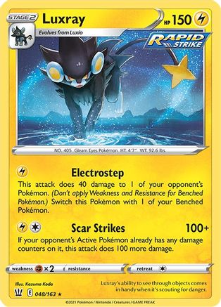 Luxray (048/163) - SBS  - Holo Rare - Reverse Holofoil