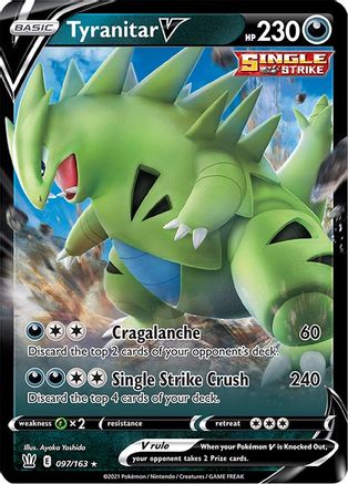 Tyranitar V (097/163) - SBS  - Ultra Rare - Holofoil