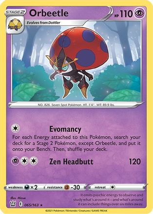 Orbeetle (065/163) - SBS  - Holo Rare - Reverse Holofoil