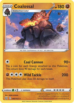 Coalossal (080/163) - SBS  - Holo Rare - Holofoil