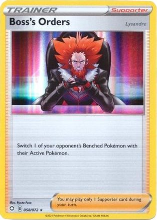 Boss's Orders (058/072) - DE  - Holo Rare - Holofoil