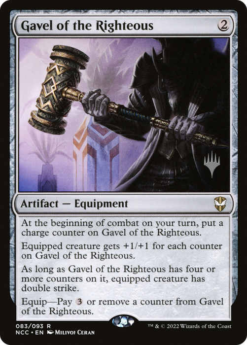 Gavel of the Righteous (PPSNC-83P) - rare - Foil