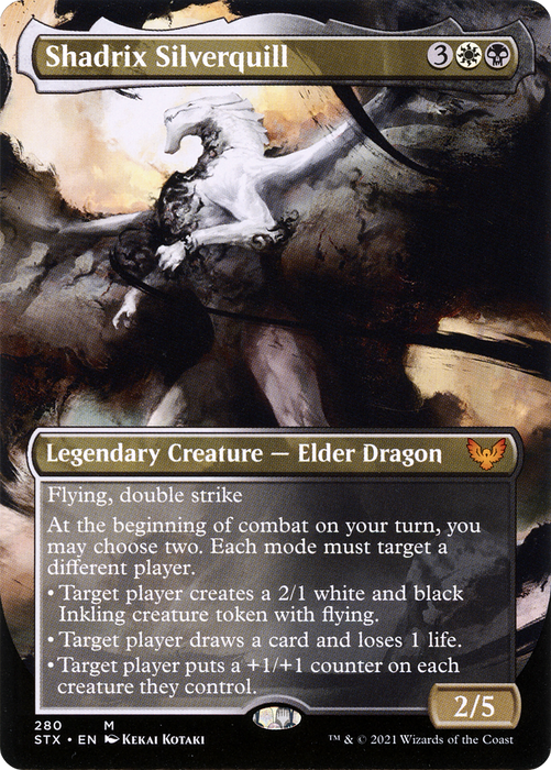 Shadrix Silverquill (STX-280) - mythic (Borderless)
