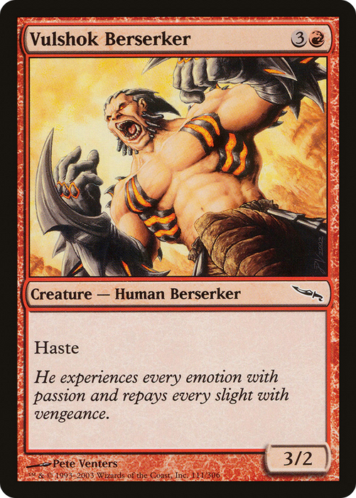 Vulshok Berserker (MRD-111) - common - Foil