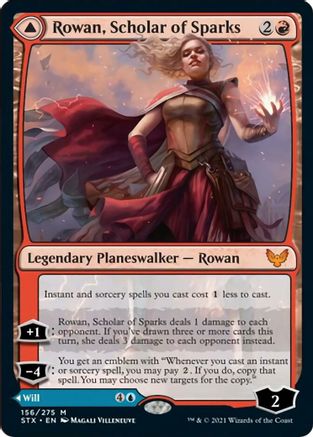 Rowan, Scholar of Sparks // Will, Scholar of Frost (STX-156) - mythic