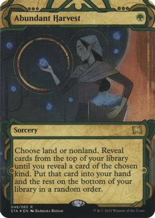Abundant Harvest (Foil Etched) (STA-48E) - rare (Borderless) - Foil