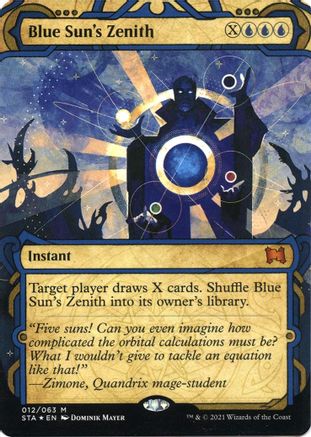Blue Sun's Zenith (STA-12E) - mythic (Borderless) - Foil