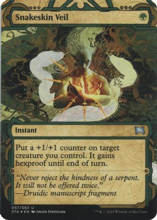 Snakeskin Veil (STA-57E) - uncommon (Borderless) - Foil