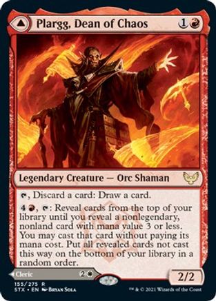 Plargg, Dean of Chaos // Augusta, Dean of Order (STX-155) - rare