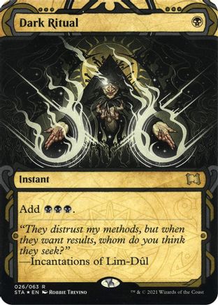 Dark Ritual (Foil Etched) (STA-26E) - rare (Borderless) - Foil