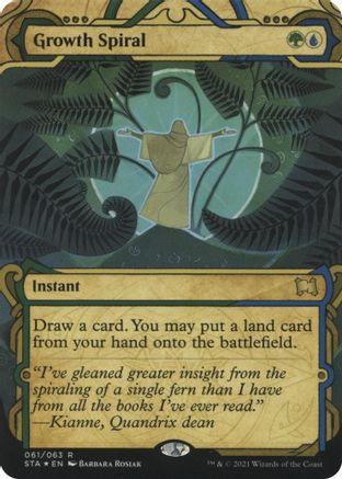 Growth Spiral (STA-61E) - rare (Borderless) - Foil