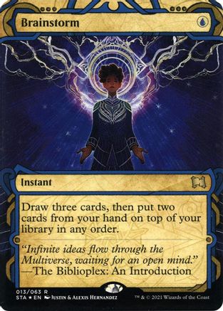 Brainstorm (STA-13E) - rare (Borderless) - Foil