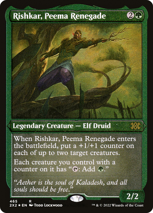 Rishkar, Peema Renegade (2X2-465) - rare - Etched Foil
