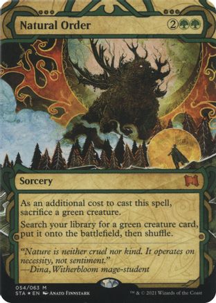 Natural Order (STA-54E) - mythic (Borderless) - Foil