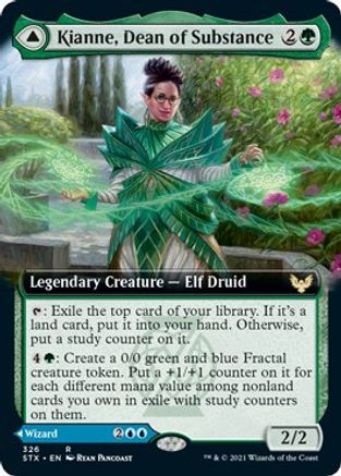 Kianne, Dean of Substance // Imbraham, Dean of Theory (STX-326) - rare: (Extended Art) - Foil