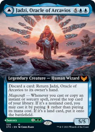 Jadzi, Oracle of Arcavios // Journey to the Oracle (STX-325) - mythic: (Extended Art) - Foil