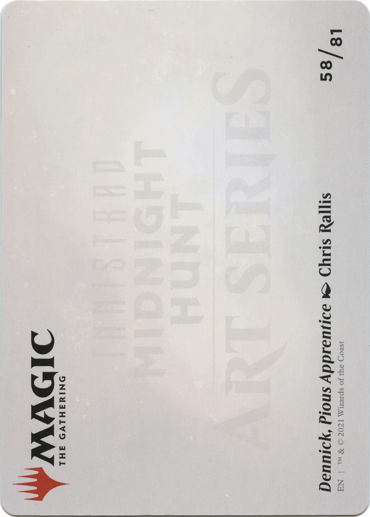 Dennick, Pious Apprentice // Dennick, Pious Apprentice (AMID-058) - common (Borderless) - Foil