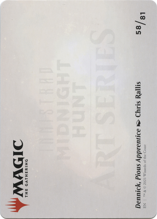 Dennick, Pious Apprentice // Dennick, Pious Apprentice (AMID-058) - common (Borderless) - Foil