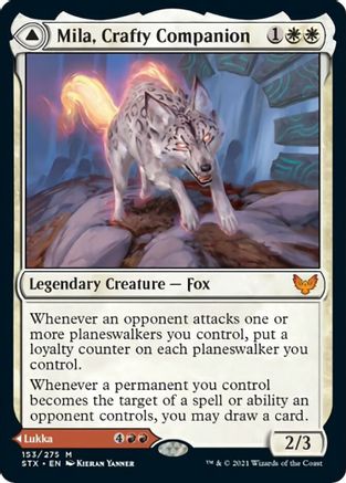 Mila, Crafty Companion // Lukka, Wayward Bonder (STX-153) - mythic