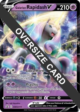 Galarian Rapidash V (SWSH111) - JC  - Promo - Holofoil