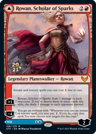 Rowan, Scholar of Sparks // Will, Scholar of Frost (PRE-156S) - mythic - Foil