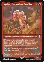 Kediss, Emberclaw Familiar (CMR-573) - uncommon - Etched Foil