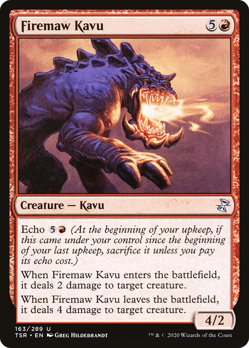 Firemaw Kavu (TSR-163) - uncommon - Foil