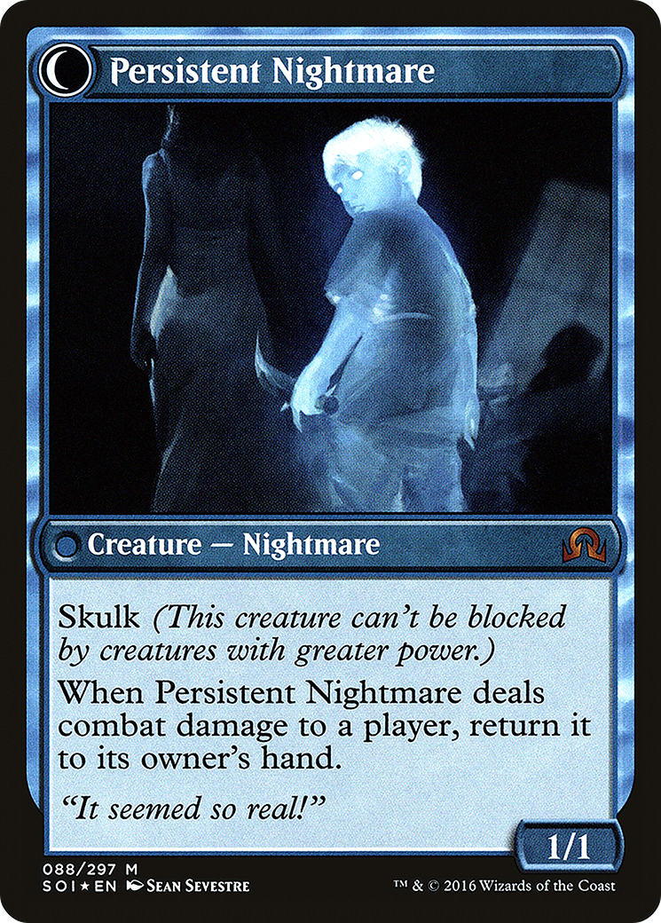 Startled Awake // Persistent Nightmare (PRE-88S) - mythic: (Double Faced Transform) - Foil