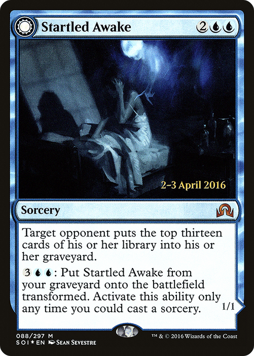 Startled Awake // Persistent Nightmare (PRE-88S) - mythic: (Double Faced Transform) - Foil
