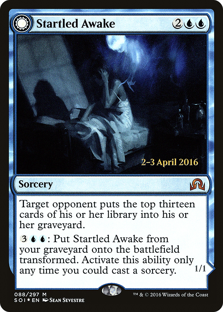 Startled Awake // Persistent Nightmare (PRE-88S) - mythic: (Double Faced Transform) - Foil