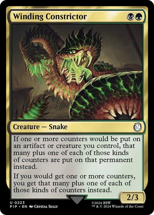 Winding Constrictor (PIP-223) - uncommon - Foil