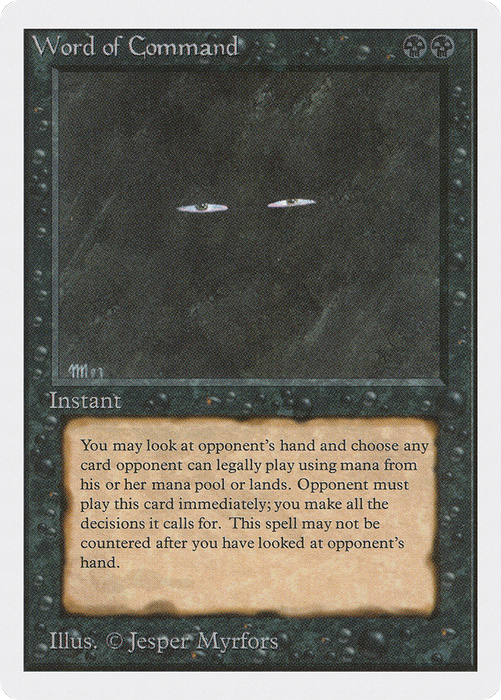 Word of Command (2ED-137) - rare