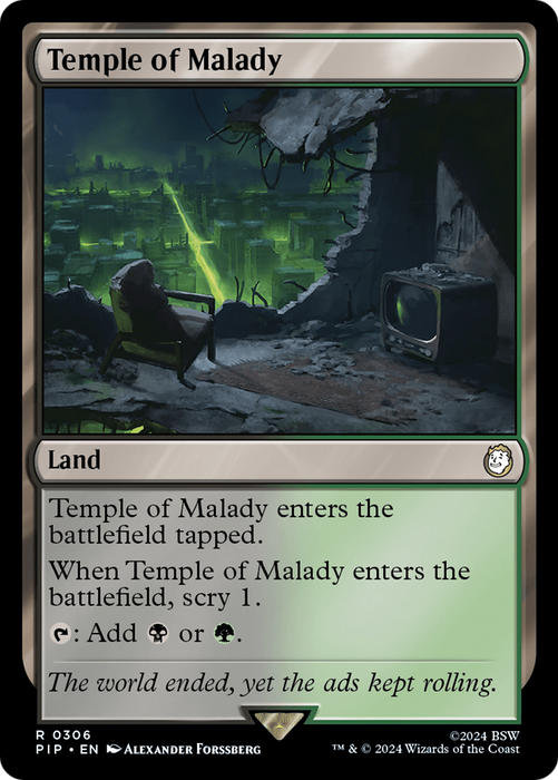 Temple of Malady (PIP-306) - rare - Foil