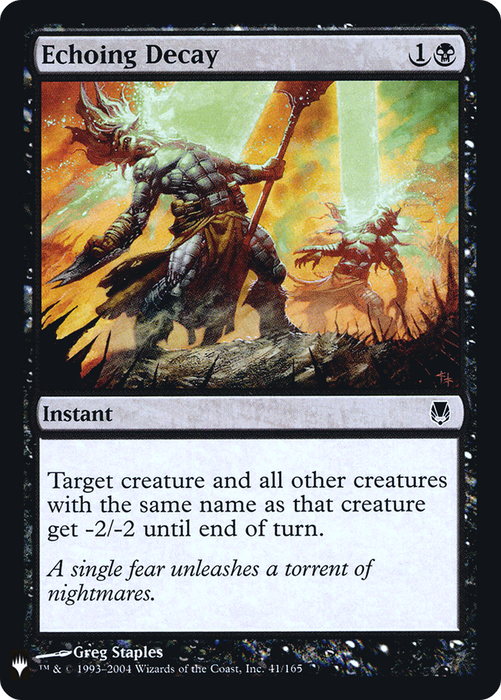 Echoing Decay (LIST-DST-41) - common - Foil