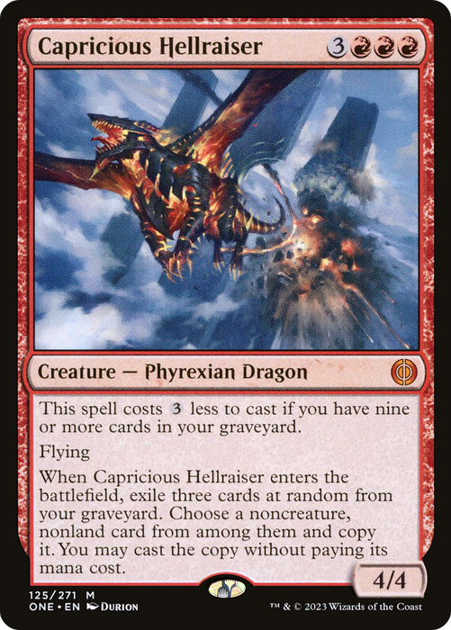 Capricious Hellraiser (ONE-125) - mythic - Foil